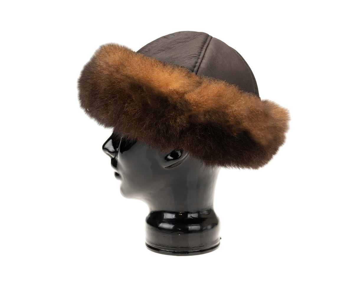 Four Peaks, Classic Natural Fur Hat | Dark Brown Crown, - ©The Hattery Katoomba    