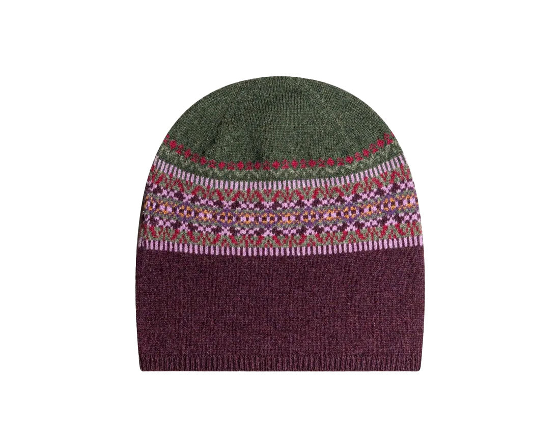 Alloa Beanie | Tyrian Thistle Fairisle
