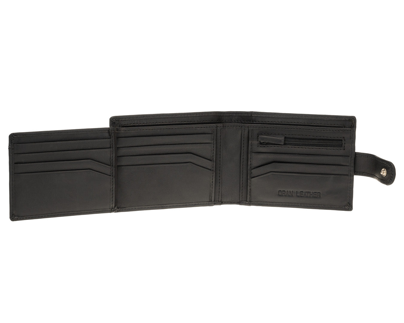 Rugged Hide, Utility Wallet | Black Leather, - ©The Hattery Katoomba    
