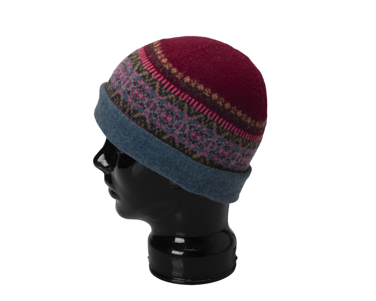 Alloa Beanie | Velvet Fairisle