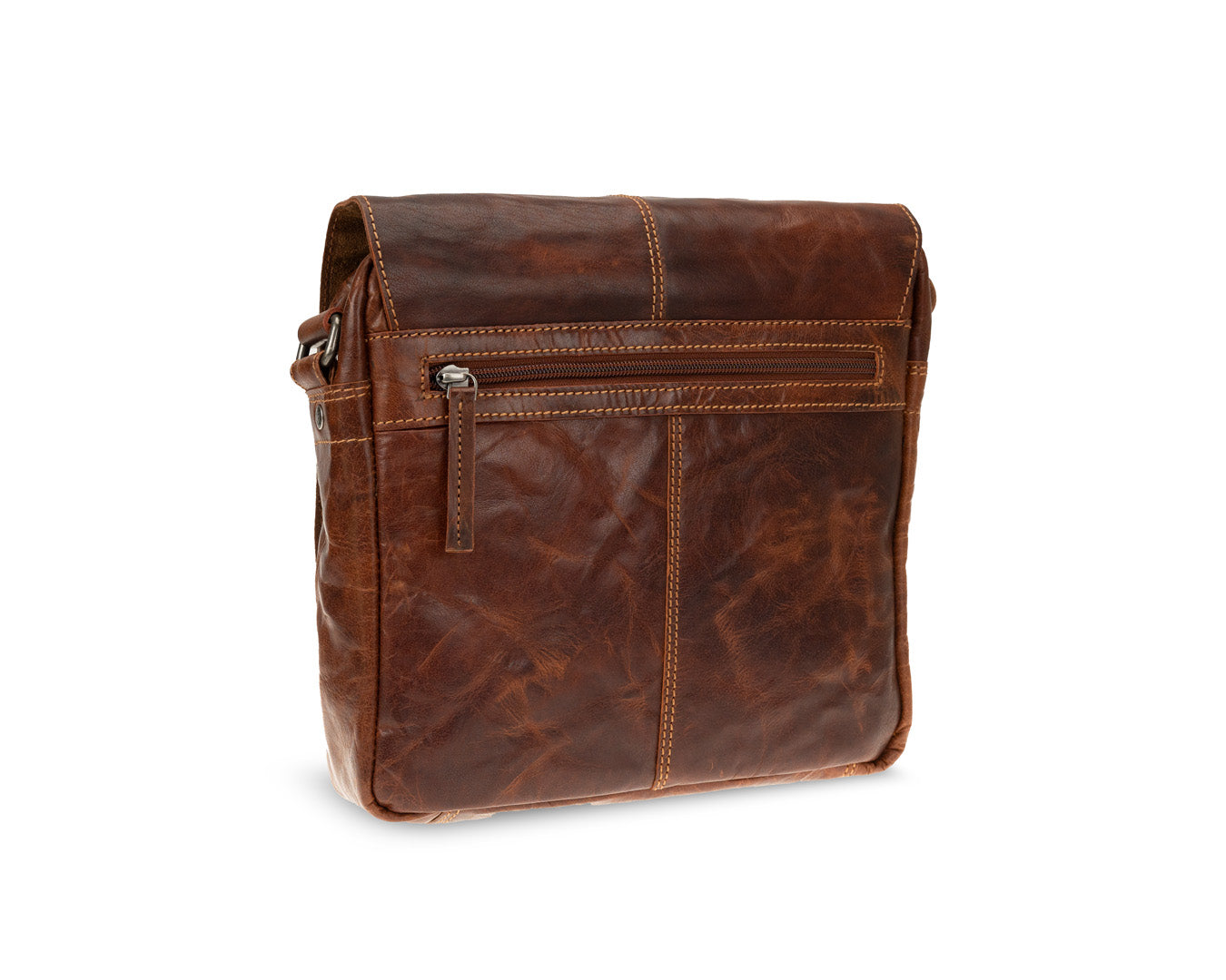 Rugged Hide, Vintage Satchel Bag | Brandy Leather, - ©The Hattery Katoomba    