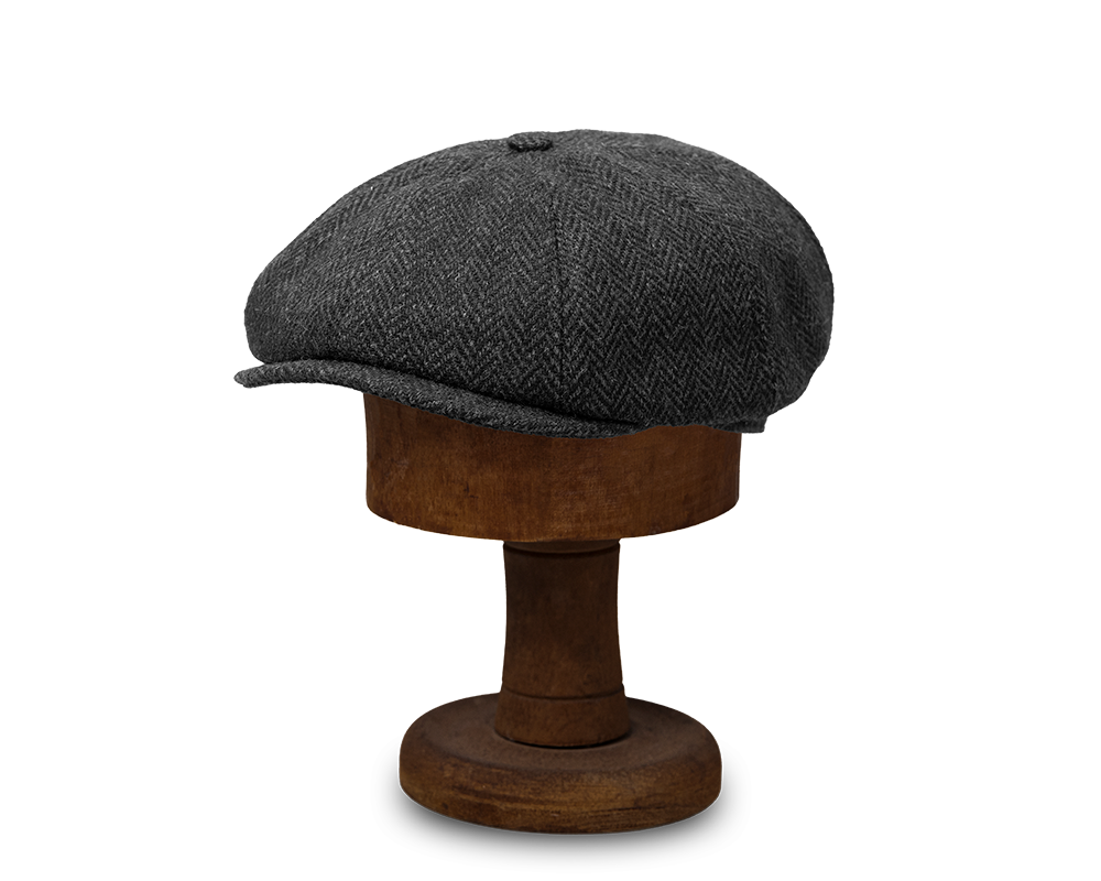 The Katoomba Cap | Charcoal Castleford Tweed