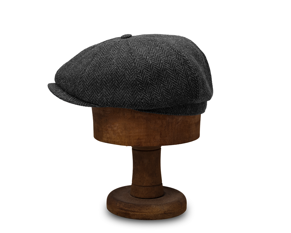 The Katoomba Cap | Charcoal Castleford Tweed