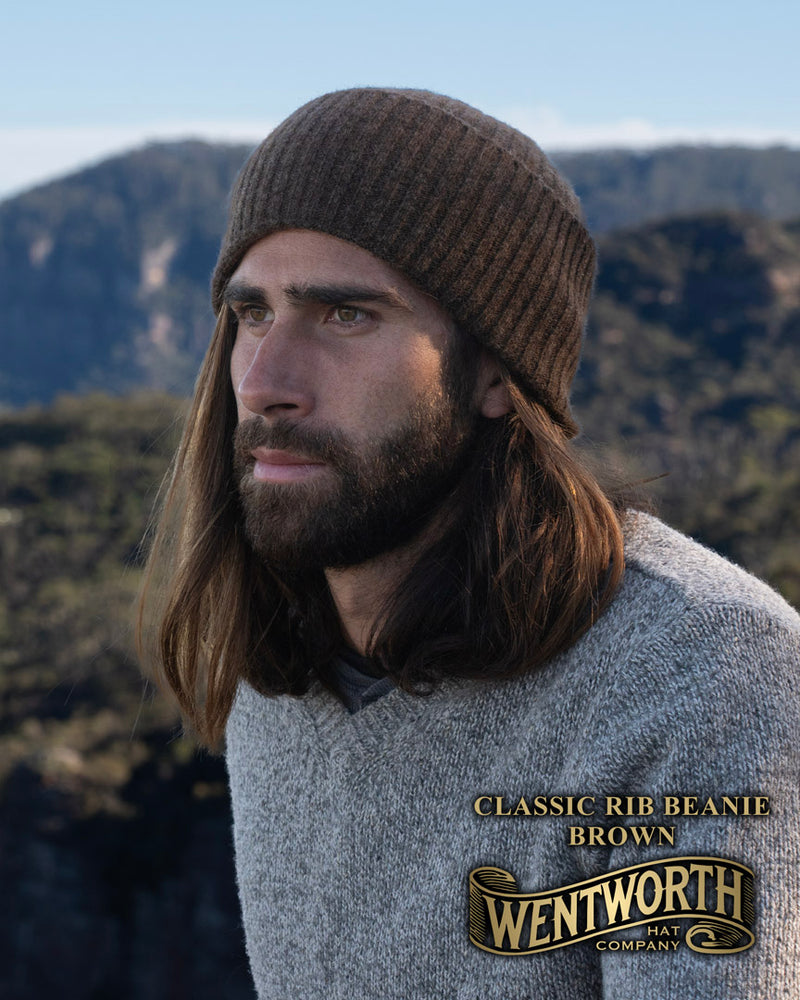 Wentworth Hat Company Classic Rib Beanie Fine Lambswool © The Hattery