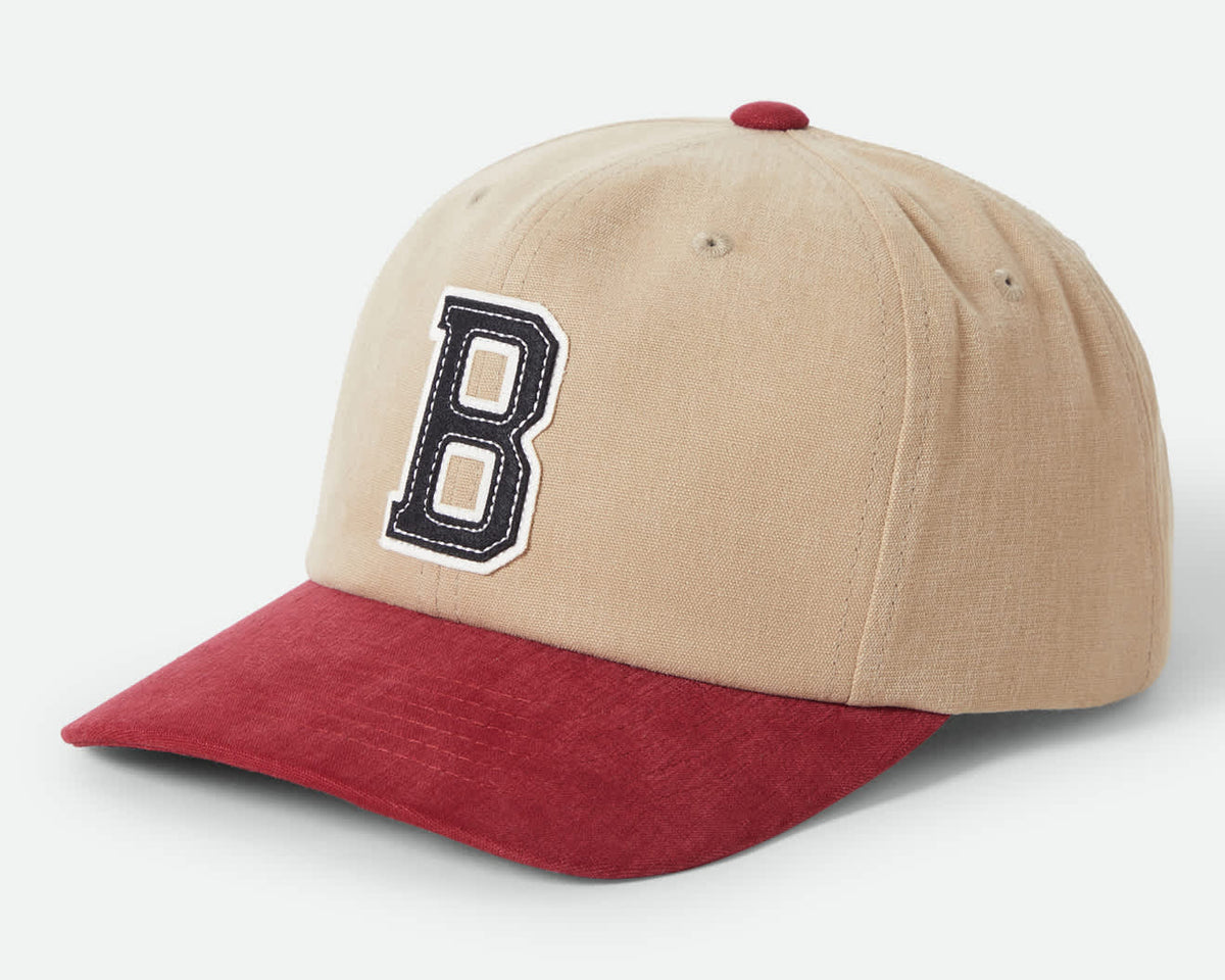 Big B Cap | Sand & Burgandy
