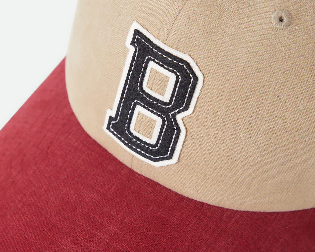 Big B Cap | Sand & Burgandy
