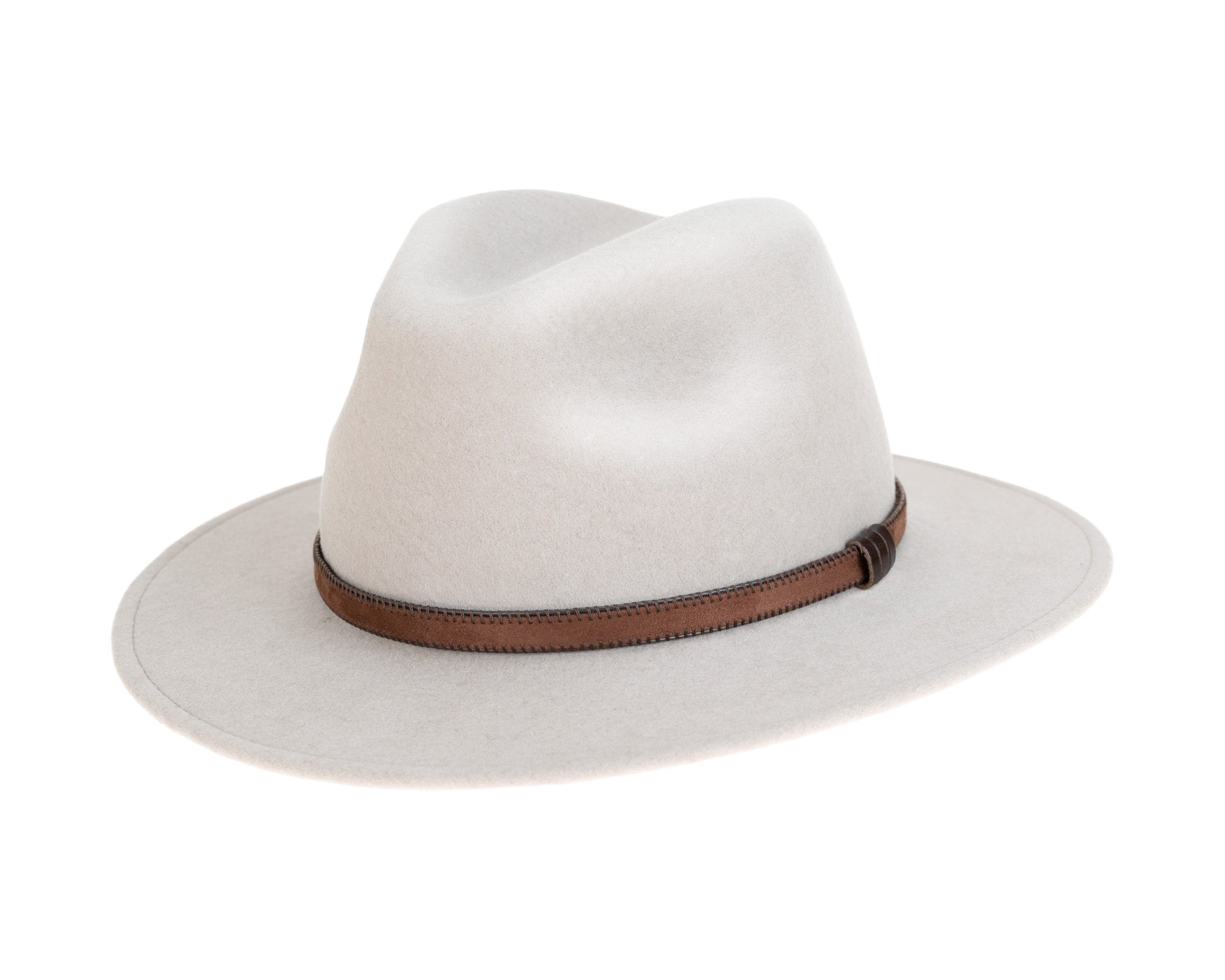 Panama Straw Blue Fedora Hat | Ronnel, X-Small (54cm)