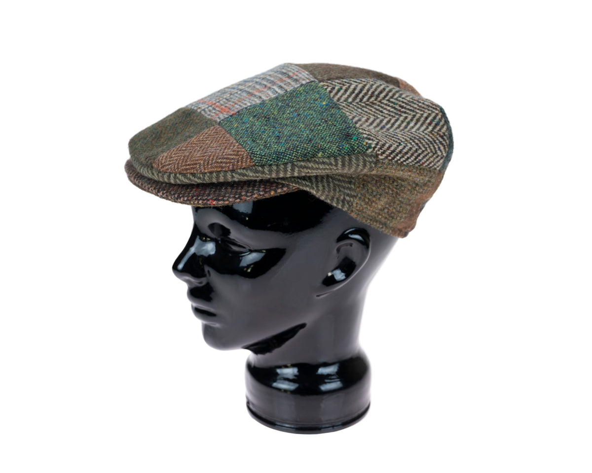 Hanna Hats, Vintage Patchwork Cap | Pattern Tweed, - ©The Hattery Katoomba    