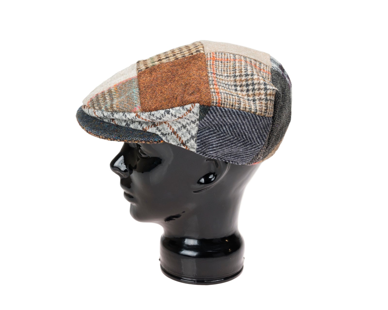 Hanna Hats, Vintage Patchwork Cap | Pattern Tweed, - ©The Hattery Katoomba    